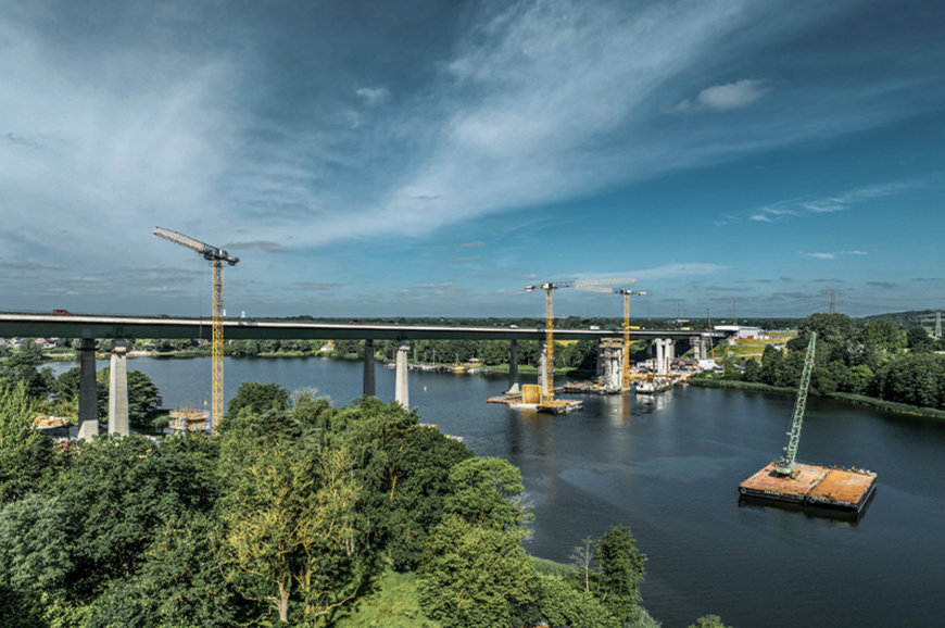 18&nbsp;LIEBHERR CRANES INVOLVED IN REPLACING GERMANY&rsquo;S SECOND-LONGEST ROAD BRIDGE